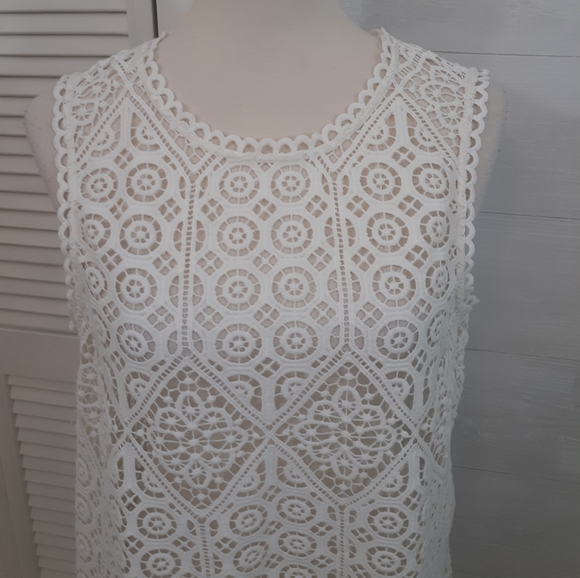 Anthro Deletta lace blouse top small *C - Picture 7 of 8